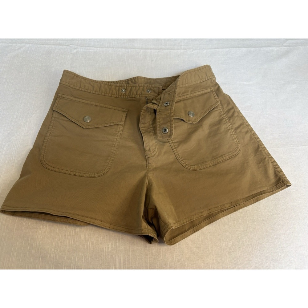 GAP Womens 4 Inch Double Button Closure Khaki/Sand Tan Shorts Size 12